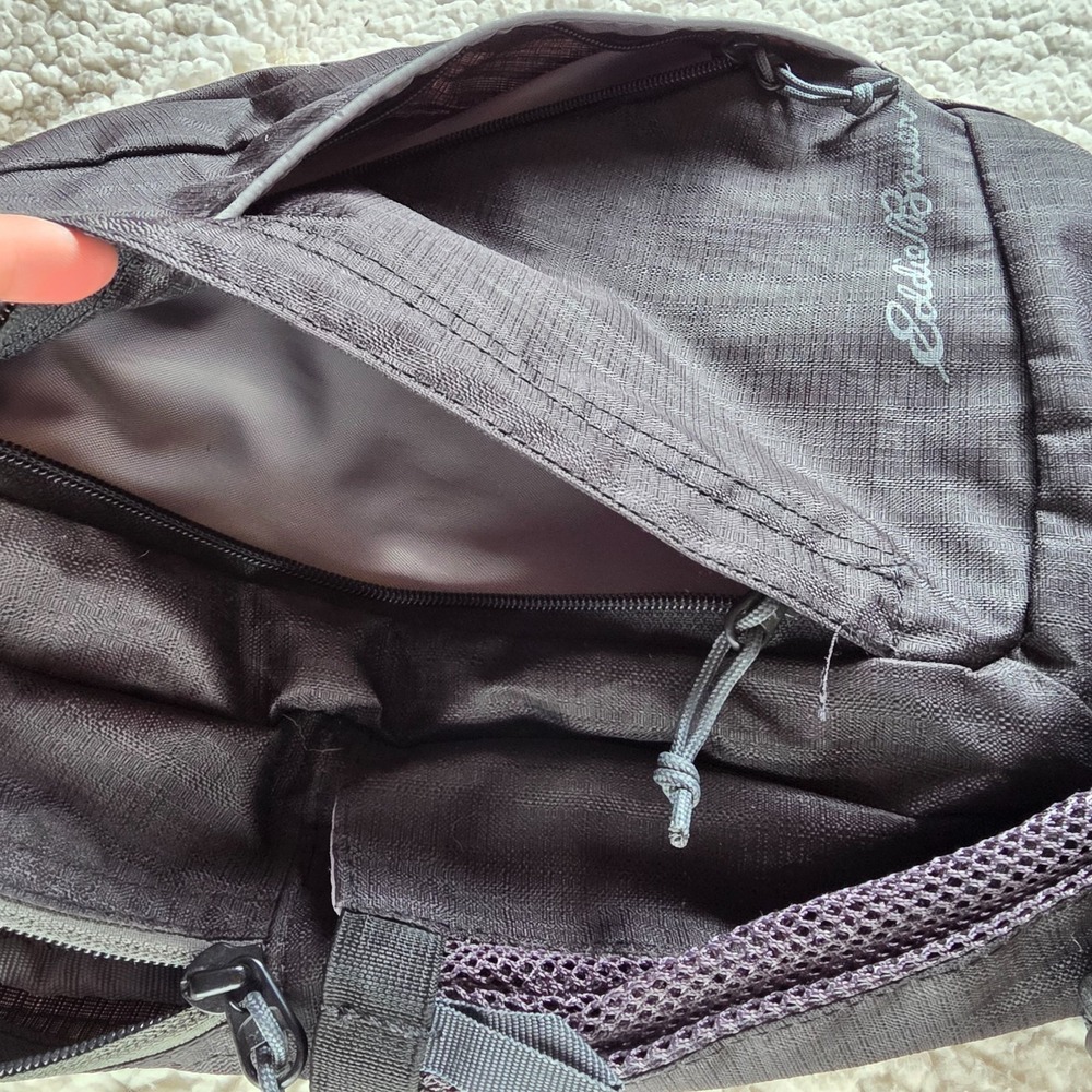 Eddie Bauer Shoulder Sling Bag Black Hiking Walking Gorpcore Workout Outdoor - Picture 7 of 8